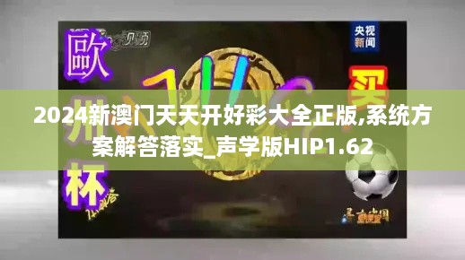 2024新澳门天天开好彩大全正版,系统方案解答落实_声学版HIP1.62