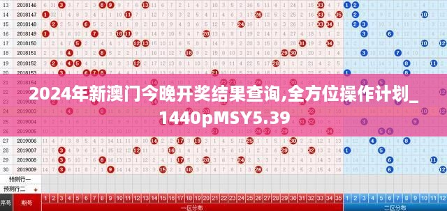 2024年新澳门今晚开奖结果查询,全方位操作计划_1440pMSY5.39