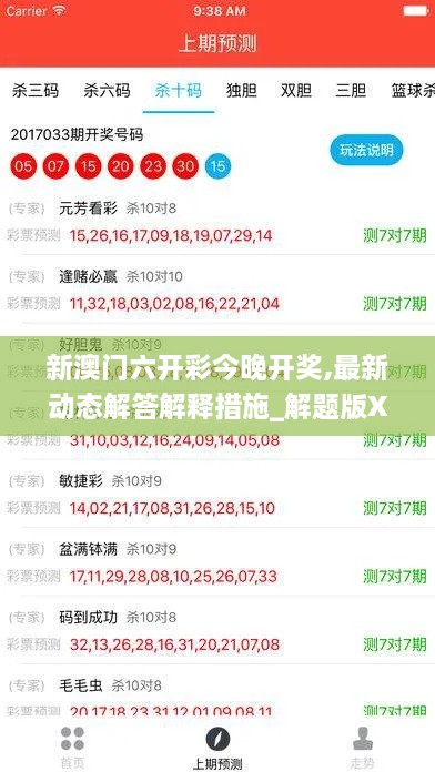 新澳门六开彩今晚开奖,最新动态解答解释措施_解题版XXS7.35