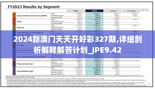 2024新澳门天天开好彩327期,详细剖析解释解答计划_JPE9.42