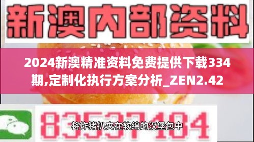 2024新澳精准资料免费提供下载334期,定制化执行方案分析_ZEN2.42