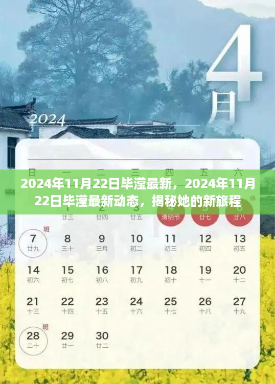 揭秘毕滢2024年最新动态，新旅程的独家揭秘