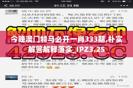 今晚澳门特马必开一肖333期,朴实解答解释落实_IPZ3.25