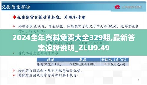 2024全年资料免费大全329期,最新答案诠释说明_ZLU9.49