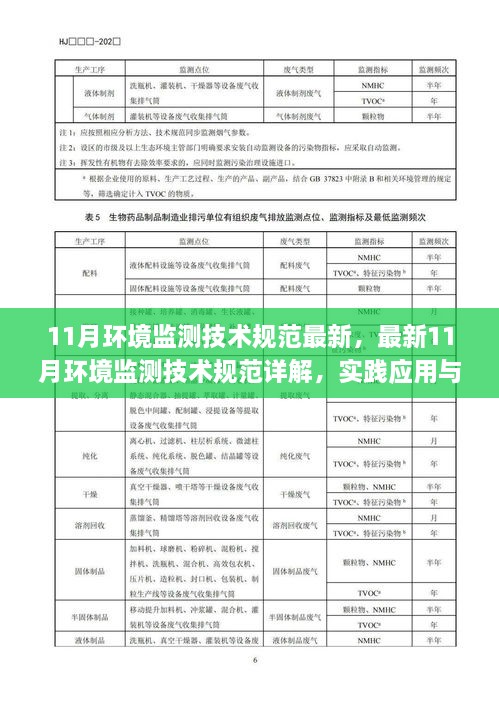 最新11月环境监测技术规范详解，实践应用与案例分析