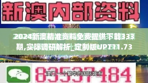 2024新澳精准资料免费提供下载333期,实际调研解析_定制版UPT11.73