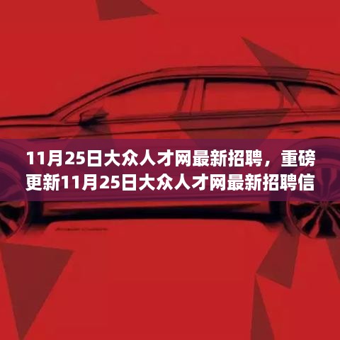 11月25日大众人才网最新招聘信息大揭秘，理想职位等你来挑战！