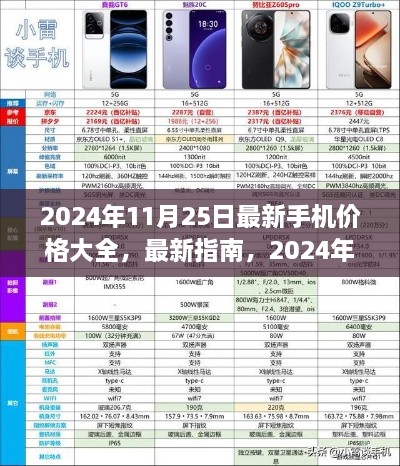 2024年11月25日最新手机价格大全，最新指南，2024年11月25日手机价格大全——初学者与进阶用户必备