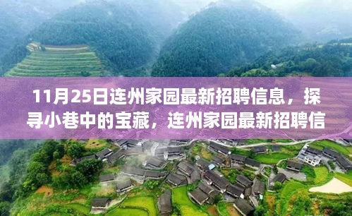 连州家园最新招聘，小巷宝藏与独特小店的交织故事