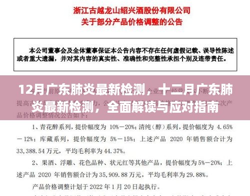 12月广东肺炎最新检测，十二月广东肺炎最新检测，全面解读与应对指南