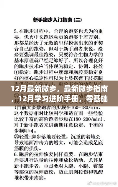 零基础到进阶技能提升，12月最新微步指南与进阶手册全攻略