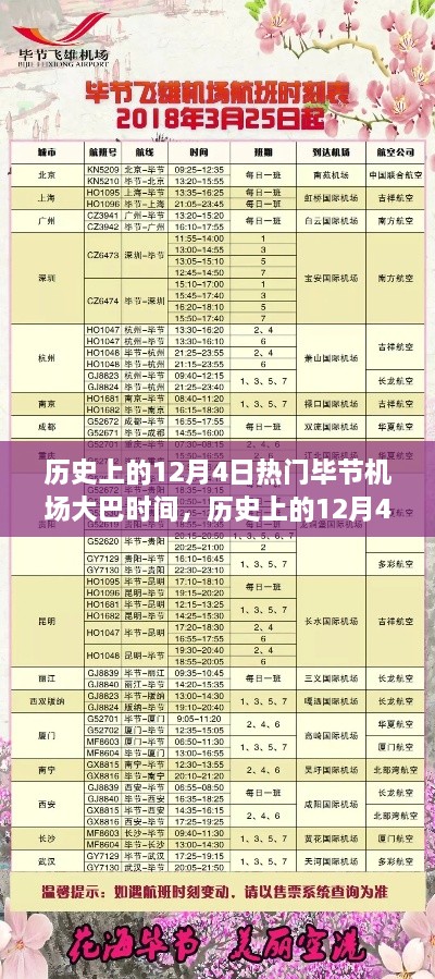 历史上的12月4日毕节机场大巴时间表全览