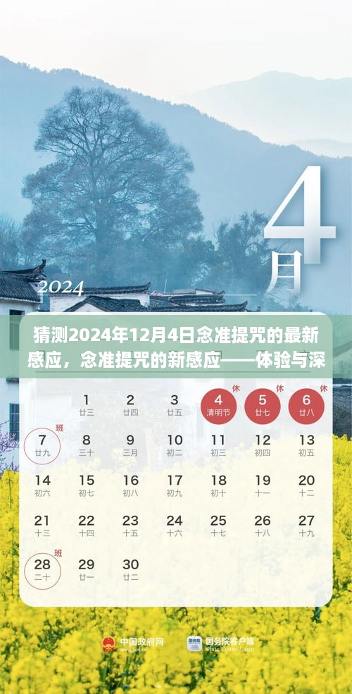 念准提咒的新感应体验与深度分析，预测与解读2024年12月4日的感应经历