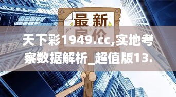 天下彩1949.cc,实地考察数据解析_超值版13.912