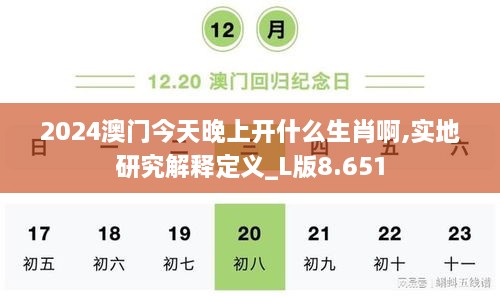 2024澳门今天晚上开什么生肖啊,实地研究解释定义_L版8.651