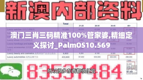 澳门三肖三码精准100%管家婆,精细定义探讨_PalmOS10.569