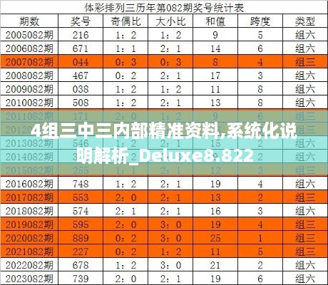 4组三中三内部精准资料,系统化说明解析_Deluxe8.822