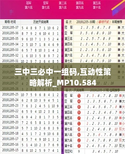 三中三必中一组码,互动性策略解析_MP10.584