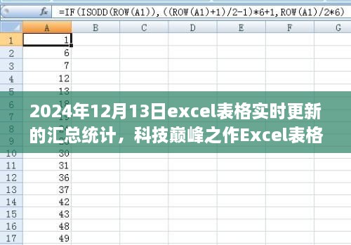 科技巅峰之作，Excel实时更新汇总统计——未来办公新体验（2024年）