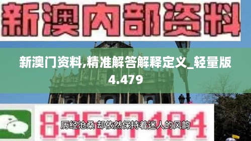 新澳门资料,精准解答解释定义_轻量版4.479