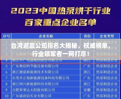 台湾避震公司排名大揭秘，权威榜单，行业领军者一网打尽！