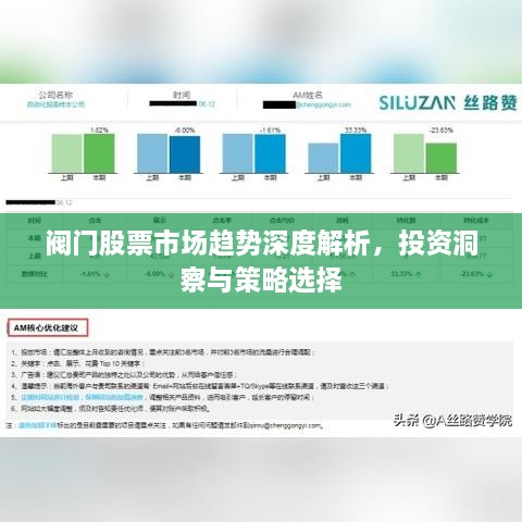 阀门股票市场趋势深度解析，投资洞察与策略选择