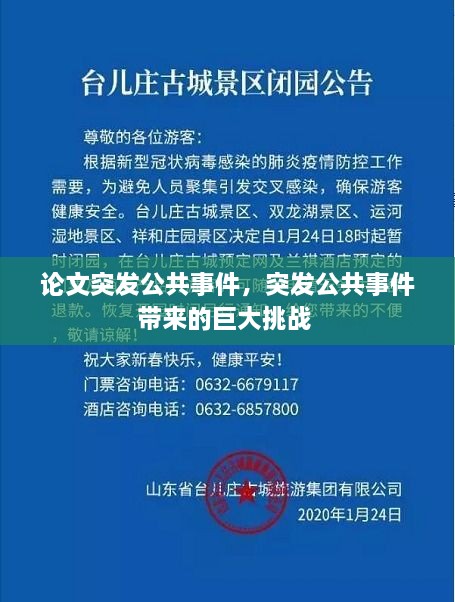 论文突发公共事件，突发公共事件带来的巨大挑战 