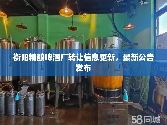 衡阳精酿啤酒厂转让信息更新，最新公告发布